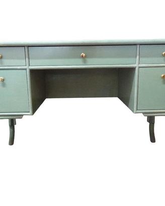 SCRIVANIA LEGNO VERDE VINTAGE ''GEDVASONI''