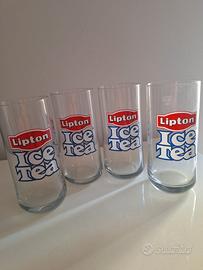 Set 4 Bicchieri Vintage Lipton Ice Tea - anni 90