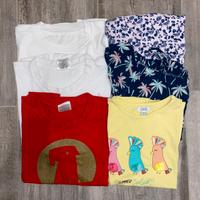 Set bambina 7 anni 6 magliette maniche corte