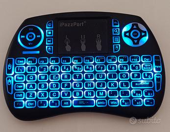 Mini Tastiera Wireless iPazzPort con Touchpad