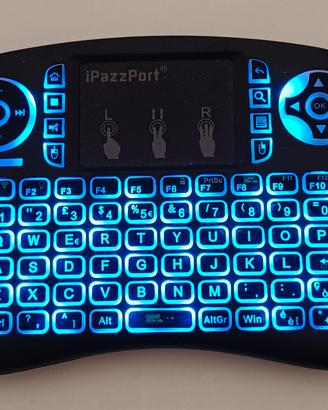 Mini Tastiera Wireless iPazzPort con Touchpad