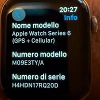 Apple watch series 6 (GPS + Cellular)