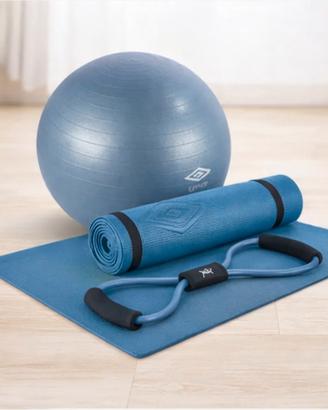 Set Fitness Umbro (Tappetino, palla ed elastico)