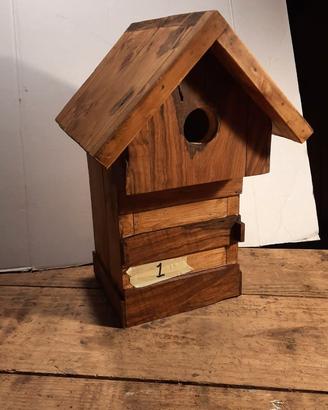 Casetta per uccelli in legno - Fatte a mano