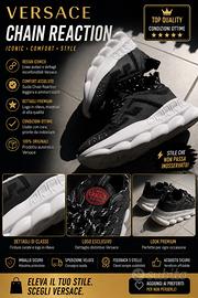 Versace Chain Reaction - Bianco/Nero - Taglia 43