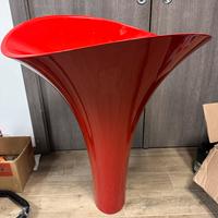 Lavabo glass design flower evolution freestanding