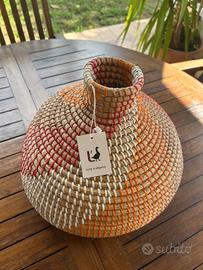 vaso in rattan