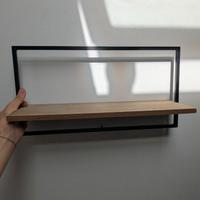 Mensole acciaio e legno