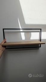 Mensole acciaio e legno