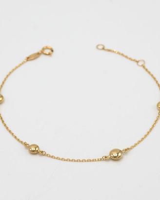 Bracciale in oro giallo 9 kt con palline S.7