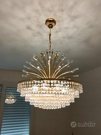 Lampadario Vintage in vetro 