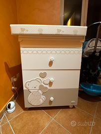 Fasciatoio+lavatoio foppapedretti come nuovo