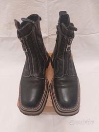 ELVIO ZANON Stivaletto/Anfibio pelle nera 38