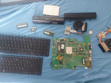 cpu, scheda madre , 2 batterie,2 raffredamenti, ra