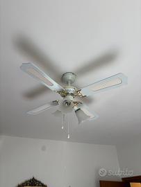 Due lampadari ventilatori