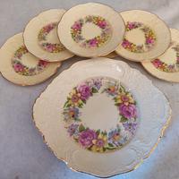 Piattini e piatto da dolce Imperial, anni 50