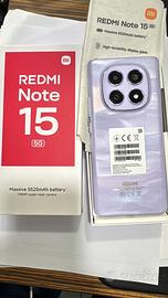 Xiaomi redmi note 15 5g 8/256gb come nuovo solo at
