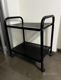 Carrello Porta Documenti in Metallo Nero