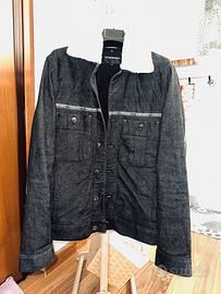 GIACCA DI JEANS  NERO EMPORIO ARMANI taglia S