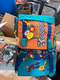Zaino scuola Seven kid nuovo con cartellino
