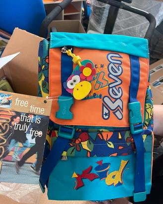 Zaino scuola Seven kid nuovo con cartellino