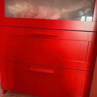 Cassettira ikea rossa