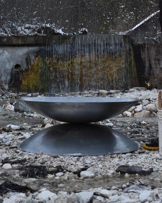 Braciere in ferro corten