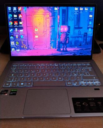 Acer Swift X - portatile gaming Ryzen 5 GTX 1650