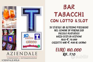 Bar tabacchi in noto comune di verona sud