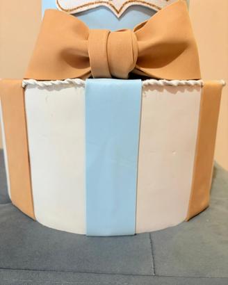 torta finta battesimo