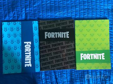 Set da 3 quaderni tema fortnite