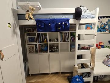 Letto a soppalco Modello Luki L1