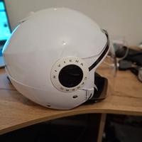 Casco bianco da moto