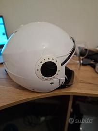 Casco bianco da moto