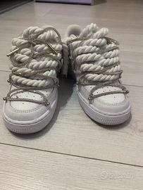 scarpe nike coi lacci grossi (corde) swaroski