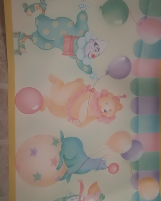 Cornice in carta da parati bambini