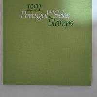 libro francobolli portogallo emissioni 1991