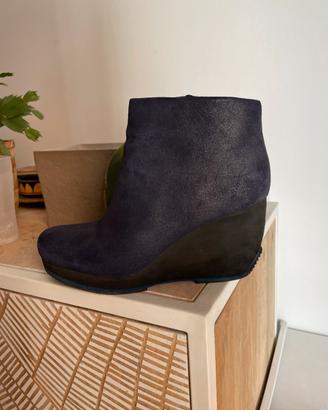 Tronchetto in pelle, blu, CAMPER