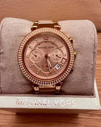 Michael Kors MK5896 rosé con cristalli e box