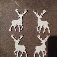 cervo in legno  traforo 