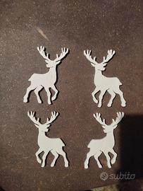 cervo in legno  traforo 