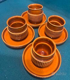 Tazze marroni vintage, marca Ginori