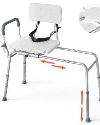 Sedia scorrevole  da vasca per disabili e anziani