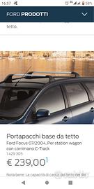 Portapacchi Ford focus SW originale