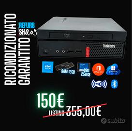 PC Intel i3 12 GB Ram 256 GB Nvme W11 e Office 365