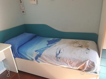 Letto singolo con contenitore 