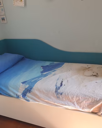 Letto singolo con contenitore 