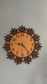 Orologio da parete in legno 