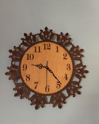 Orologio da parete in legno 