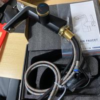 Miscelatore nero con indicatore temperatura LED